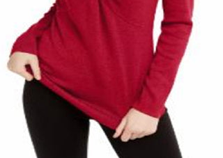 INC International Concepts Camiseta feminina com recorte liso e manga comprida com buraco de fechadura, tamanho X-S