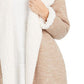 Cardigan feminino com capuz e forro de sherpa da Style &amp; Co, marrom, tamanho grande