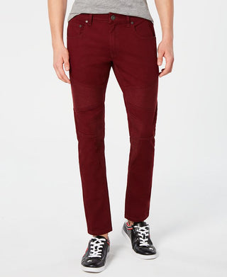 Calça Jeans Skinny Moto Stretch Masculina INC International Concepts Vinho Tamanho 40X30