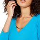 Blusa feminina Alfani Hardware azul tamanho pequeno