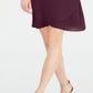 Vestido feminino com mangas amarradas e colar, tamanho vinho, pequeno, XL