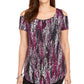 JM Collection Top Feminino Decote Redondo Ombros Vazados Preto Tamanho P