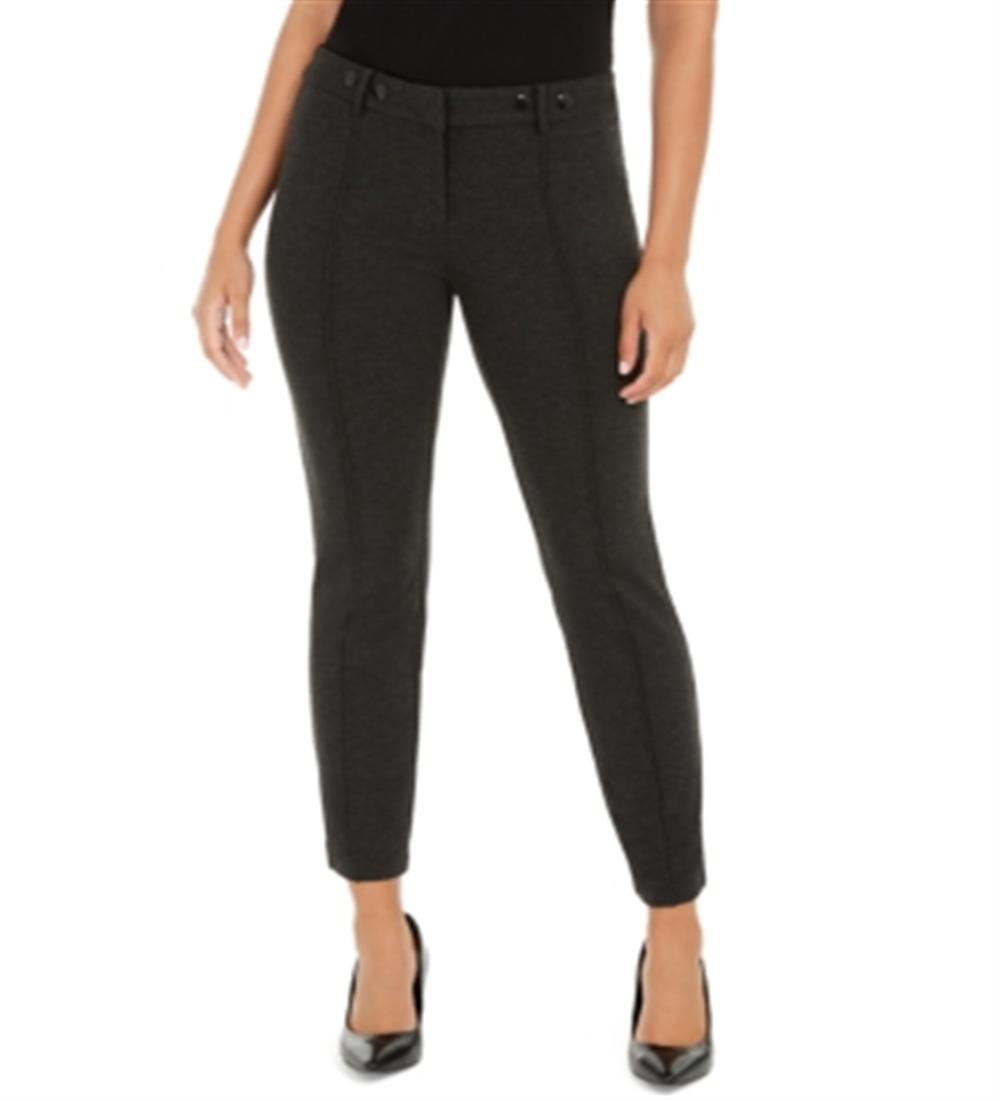 Calça skinny Alfani Ponte Slim Fit Feminina Cinza Tamanho 12