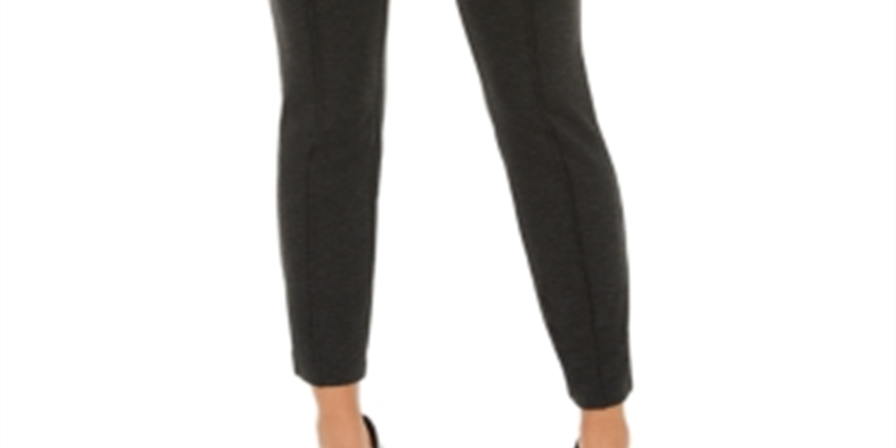 Calça skinny Alfani Ponte Slim Fit Feminina Cinza Tamanho 12