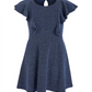 Vestido de malha metálica esvoaçante Epic Threads Big Girl's, azul, tamanho grande