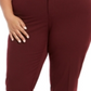 Calça feminina plus size com perna justa e tornozelo Charter Club, vermelha, tamanho 28W