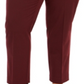 Calça feminina plus size com perna justa e tornozelo Charter Club, vermelha, tamanho 28W