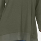 Top de chiffon feminino Style &amp; Co, verde, tamanho pequeno
