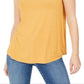 Regata feminina estilo swing fit amarela tamanho médio