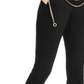 Calça feminina reta e lisa da INC International Concepts para usar no trabalho, preta, tamanho 18
