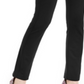 Calça feminina reta e lisa da INC International Concepts para usar no trabalho, preta, tamanho 18