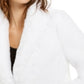 Casaco de pele sintética feminino Inc International Concepts, branco, pequeno, tamanho S