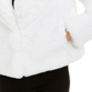Casaco de pele sintética feminino Inc International Concepts, branco, pequeno, tamanho S