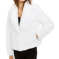 Casaco de pele sintética feminino Inc International Concepts, branco, pequeno, tamanho S