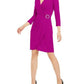 Vestido envelope feminino INC International Concepts com strass, rosa, tamanho grande