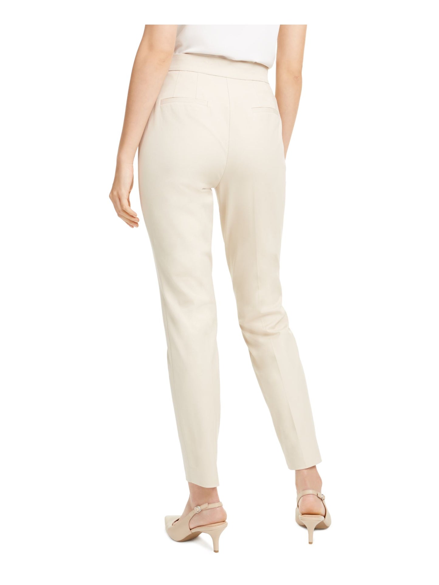 Calça skinny lisa feminina Alfani marrom tamanho 6