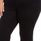 Calça jeans feminina estilo &amp; co plus size reta preta tamanho 14W