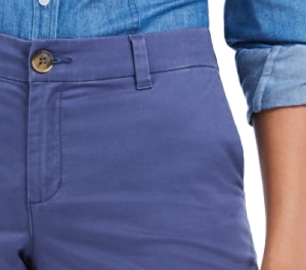 Shorts chino azul feminino Style &amp; Co, tamanho 4