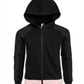 Ideologia Big Girl's Pieced Zip Up Hoodie Preto Tamanho Grande