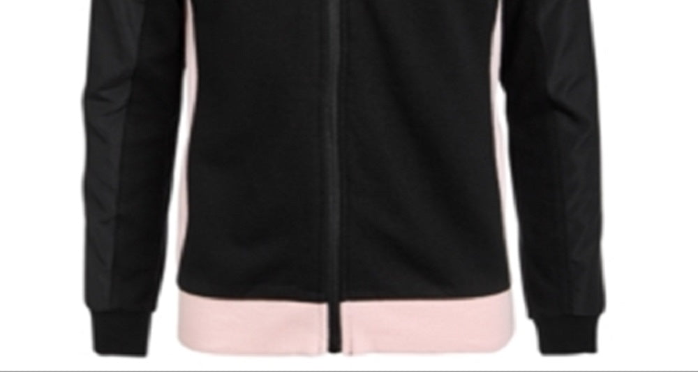 Ideologia Big Girl's Pieced Zip Up Hoodie Preto Tamanho Grande