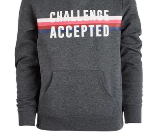 ID Ideology Big Girl's Graphic Print Hoodie Gray Size Small