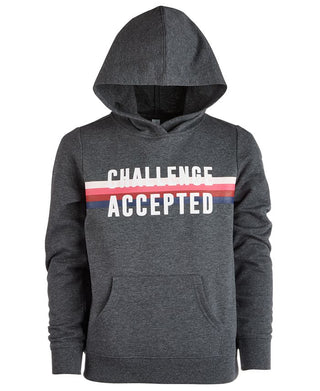 ID Ideology Big Girl's Graphic Print Hoodie Cinza Tamanho Médio