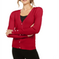 Cardigan feminino com manga bufante INC International Concepts, vermelho, tamanho XX-G