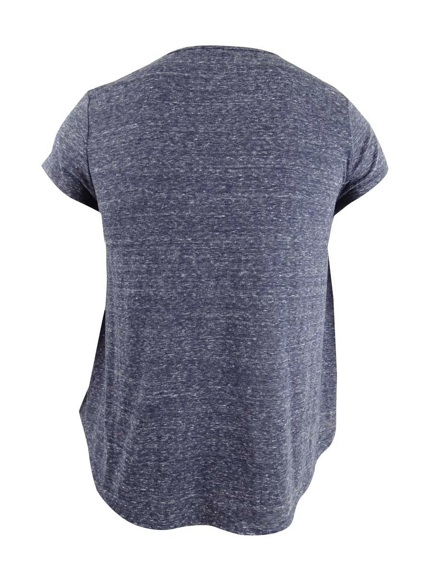 Camiseta feminina pequena com estampa de floco de neve e coração, tamanho pequeno, da Style &amp; Co