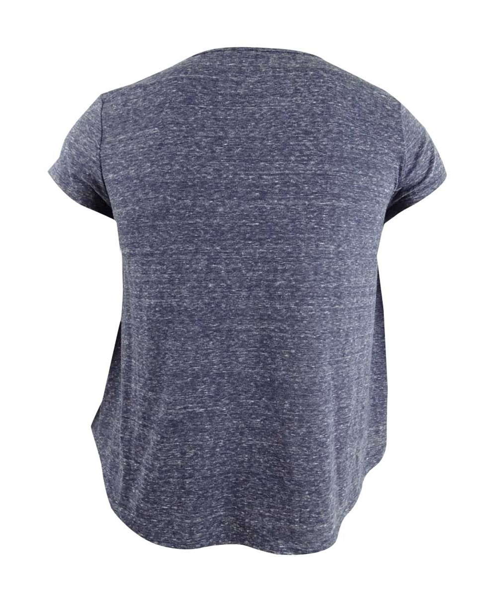 Camiseta feminina pequena com estampa de floco de neve e coração, tamanho pequeno, da Style &amp; Co