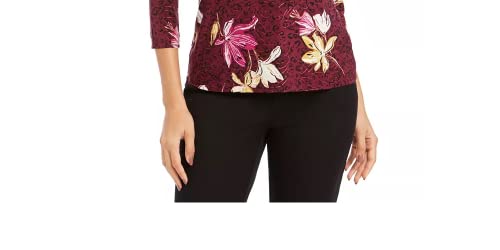 Top jacquard estampado feminino Jm Collection Petite