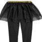 Leggings de tutu para meninas Epic Threads, pretas, tamanho 4T