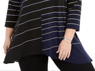 Túnica Alfani Feminina Plus Size Estampada Azul Tamanho 0X