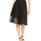Saia de tule brilhante feminina INC International Concepts, preta, tamanho X-S