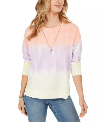 Moletom feminino tie-dye Sherbet Sunset da Style &amp; Co., tamanho pequeno
