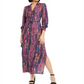 Vestido longo envolvente com estampa de cobra Bar III feminino, rosa, tamanho extrapequeno