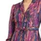 Vestido longo envolvente com estampa de cobra Bar III feminino, rosa, tamanho extrapequeno