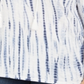 Blusa feminina estilo camponesa de algodão tingido estilo tie-dye azul tamanho 3X