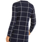 Cardigan Alfani Feminino Estampado Misto Azul Tamanho X-S