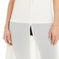 Blusa de noite feminina Alfani com manga curta e decote em V, branca, tamanho X-S