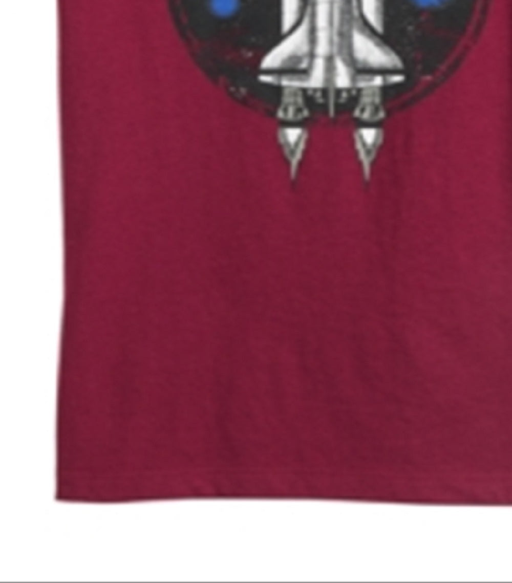 Camiseta infantil Epic Threads com estampa de nave espacial para meninos, vermelha, tamanho 2T