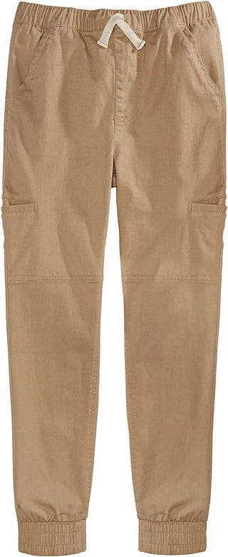 Calça de moletom cargo Epic Threads Big Boy's em sarja elástica marrom, tamanho X-G