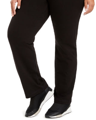 Calça de ioga ativa ID Ideology Flex Stretch feminina, cinza, tamanho 1X