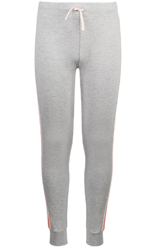 Calça de moletom listrada lateral ID Ideology Big Girl's, cinza, tamanho pequeno