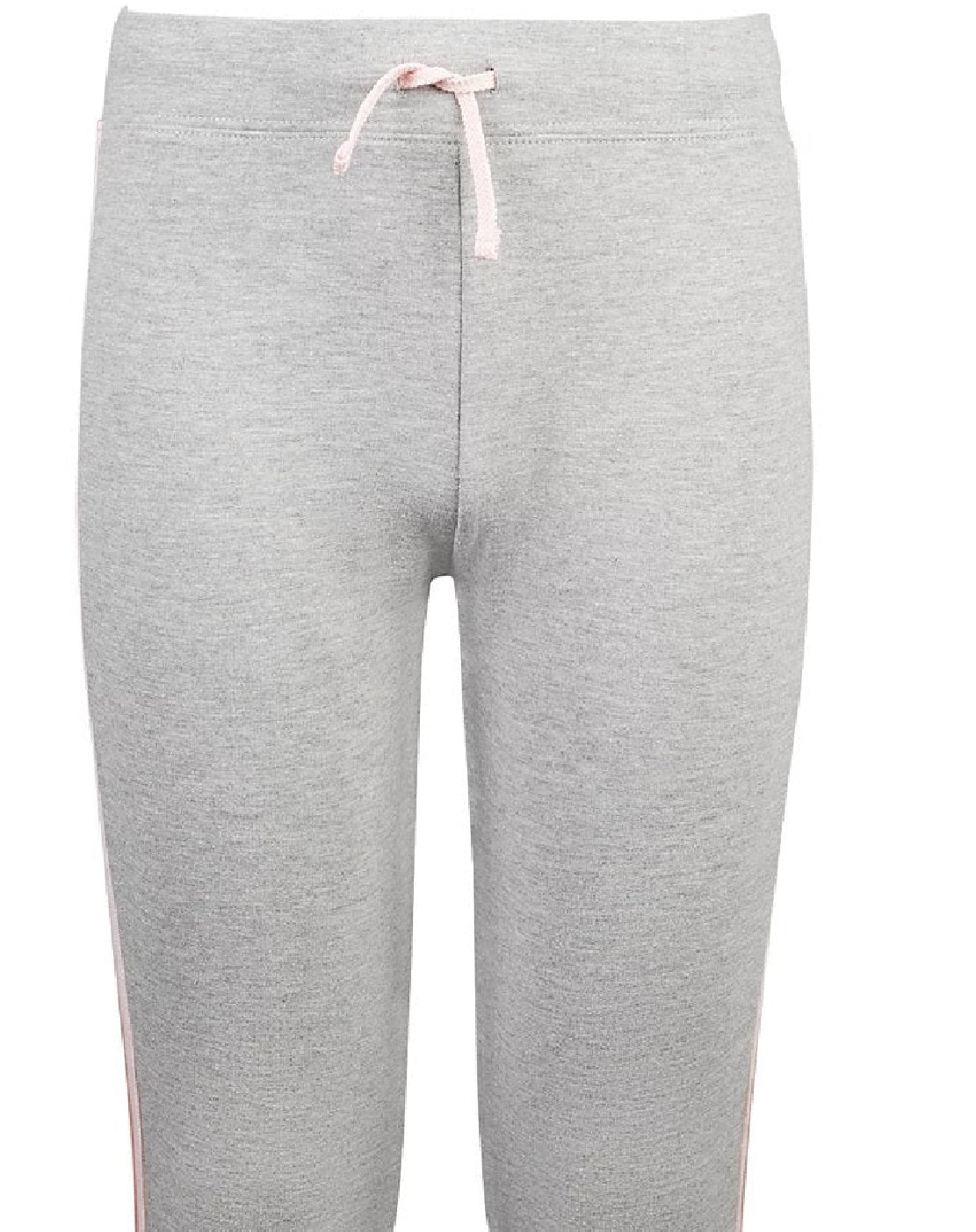 Calça de moletom listrada lateral ID Ideology Big Girl's, cinza, tamanho pequeno