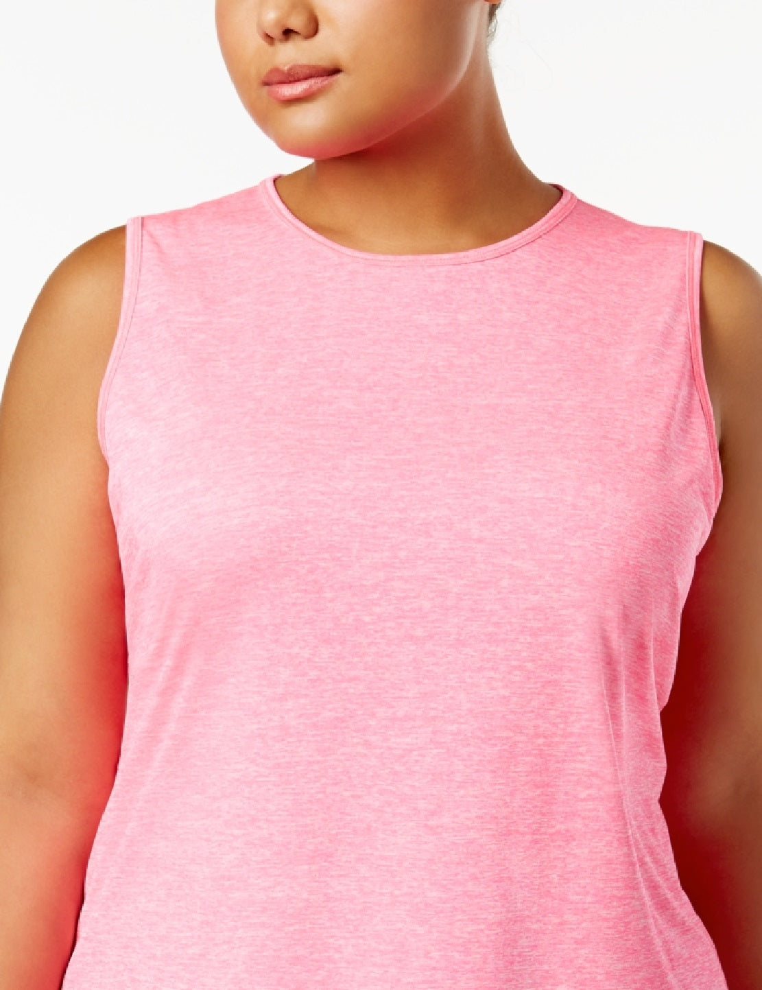 ID Ideology Regata feminina com decote em V e costas abertas, rosa, tamanho 4X