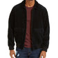 Jaqueta bomber masculina Sun + Stone Hazel para clima frio, preta, tamanho médio