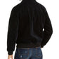 Jaqueta bomber masculina Sun + Stone Hazel para clima frio, preta, tamanho médio