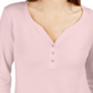 Camisa Henley Manga 3/4 Feminina Karen Scott Rosa Tamanho P