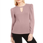 Blusa feminina com manga bufante e decote em V, tamanho XXG, da INC International Concepts