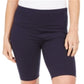 Shorts de ciclismo femininos Style &amp; Co Yoga Azul Tamanho P